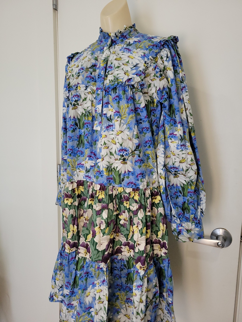 Batsheva x Laura Ashley Floral Shirtdress Ruffled Cottagecore